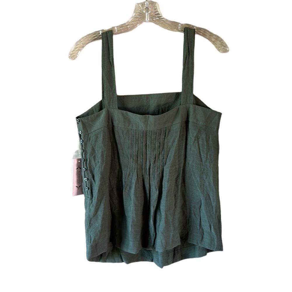 NEW Nanette Lepore Sage Green Tank Top - Picture 5 of 6